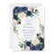 Chic Blooms | Navy Blue and Blush Pink Gold Frame