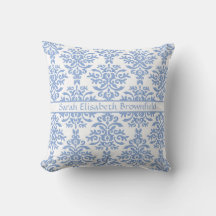 Chic Blue and White Damask Pretty Pattern