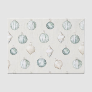 Chic Blue Cream Beach Ocean Christmas Tissue Paper