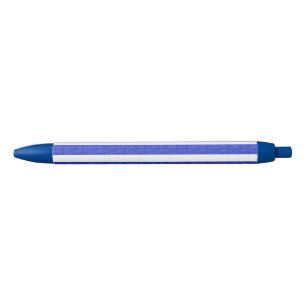 Chic Blue Geometric Stripes Ink Pen