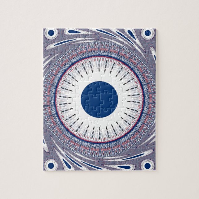 Chic  blue jigsaw puzzle (Vertical)