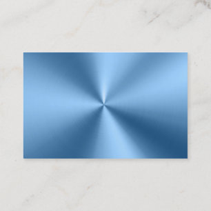 Chic Blue metallic modern business card