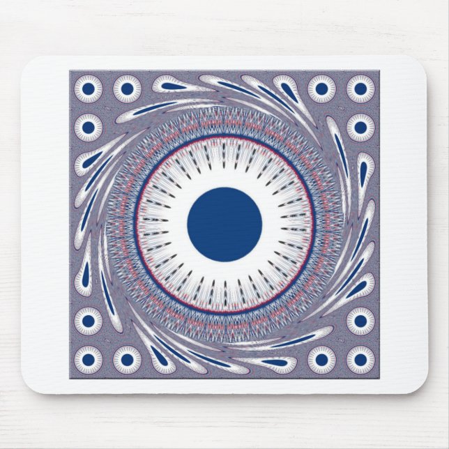 Chic  blue mouse mat (Front)