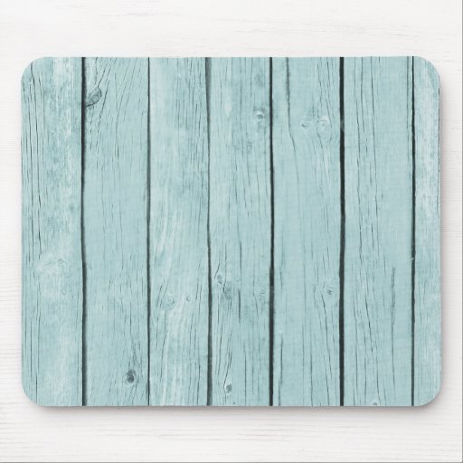 Image of Chic Blue Rustic Wood Mouse Mat