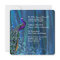 Chic Blue Satin and Peacock Wedding Invitation