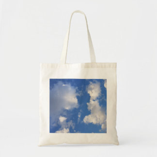 Chic Blue Sky & Cute Clouds Tote Bag