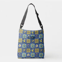 Chic Blue teal Sicilian citrus Mediterranean