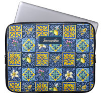 Chic Blue teal Sicilian citrus Mediterranean