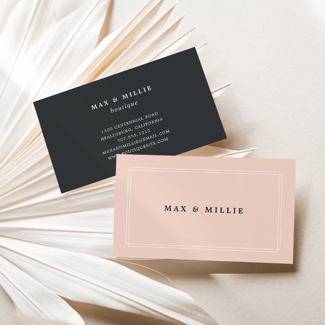 Chic Blush | Boutique Business Card (Creator Uploaded)