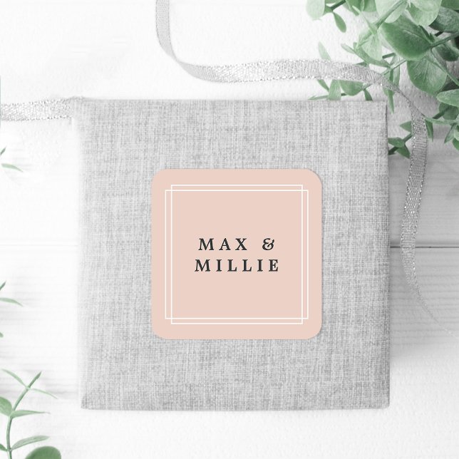 Chic Blush | Boutique Square Sticker (Creator Uploaded)