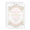 Chic Blush Gold Pink Floral Sweet Baby Girl Shower