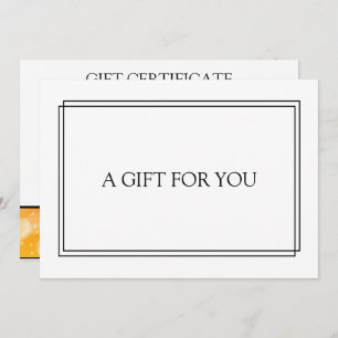 Chic Blush Navy Black Gift Certificate