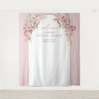 Chic blush peonies pampas boho arch sage Wedding