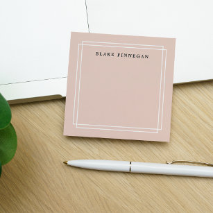 Chic Blush   Personalized Post-it Notes