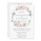 Chic Blush Pink Floral Greenery Wreath Wedding