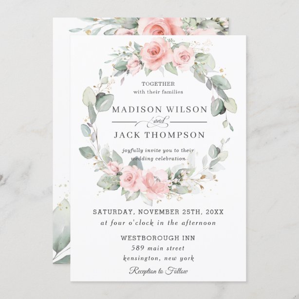 Sage Green Wedding Invitations | Zazzle.co.uk