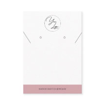 Chic Blush Pink | Logo Jewellery Display Card