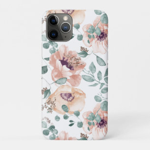 Chic Blush Watercolor Flowers  iPhone iPad Case