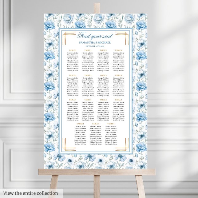 Chic Bohemian Light Blue Gold Sparkle Seating Char Poster (Chic Bohemian Light Blue Gold Sparkle Seating Char Poster)