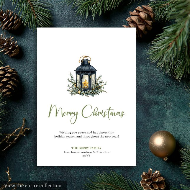 Chic Bohemian Neutral Earthy Holiday Greeting (Chic Bohemian Neutral Earthy Holiday Greeting)