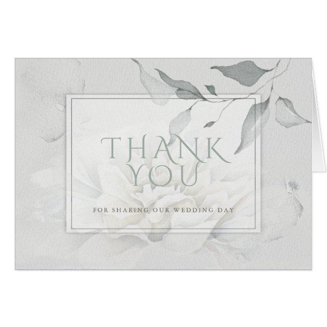 Chic Boho Alabaster Dahlia  Rustic Watercolor (Front Horizontal)