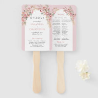 Chic Boho arch blush peonies pampas grass program