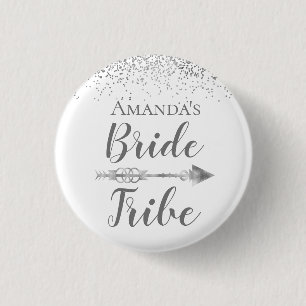 Chic Boho Bride Tribe        3 Cm Round Badge