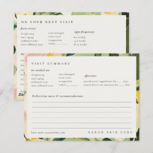 Chic Boho Colourful Green Pink Painted Aftercare  Postcard