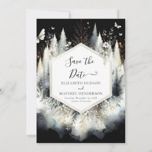 Chic Boho Enchanted Forest Wedding Save The Date