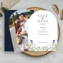 Chic Boho Photo Wedding Save the Date