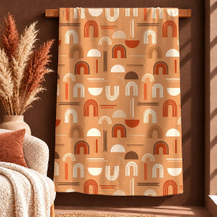 Chic Boho Rainbows Terracotta Copper Blanket Gift