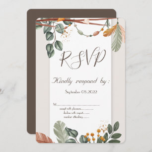 Chic Boho RSVP Invitation
