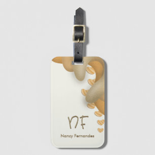 Chic Boho Theme Calm Vibes Luggage Tag