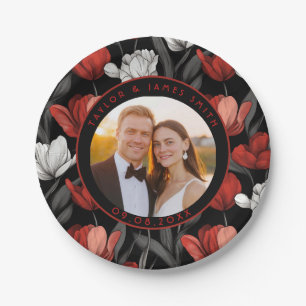 Chic Boho Wedding Plates For Bridal Shower