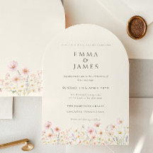 Chic Boho Wildflowers Spring Summer Wedding