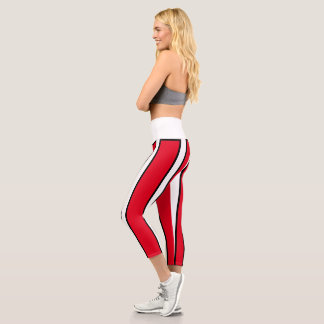 Chic & Bold High Waisted Capris Leggings