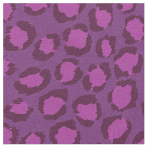 Chic bold orchid purple cheetah print pattern fabric