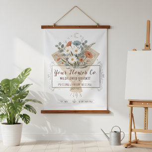Chic Bouquet Flowers Tapestry