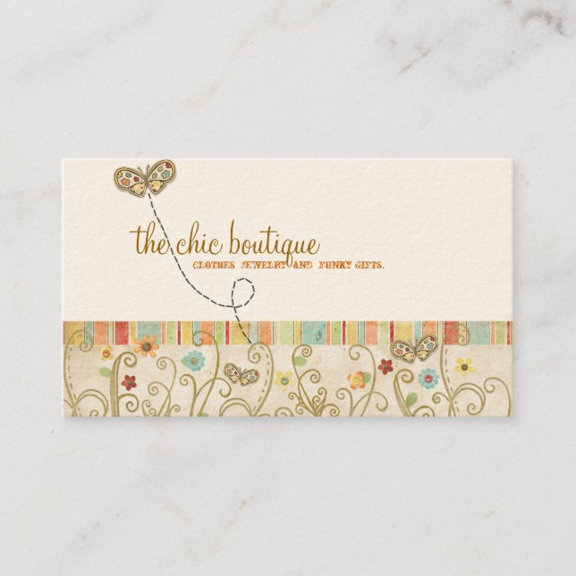 Chic Boutique Business Cards (Front)
