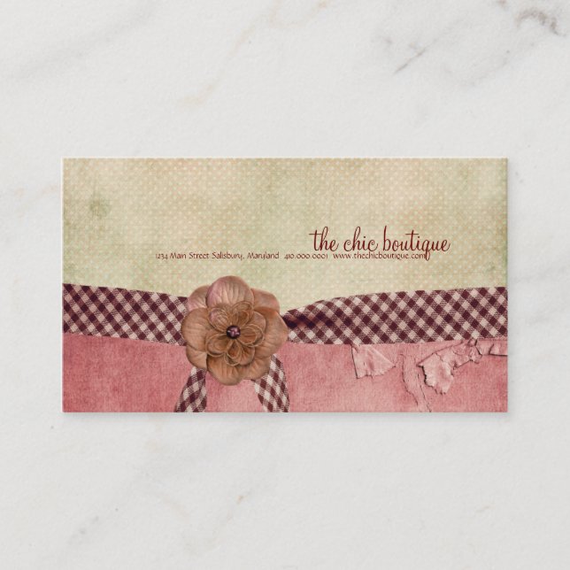 Chic Boutique Business Cards (Front)