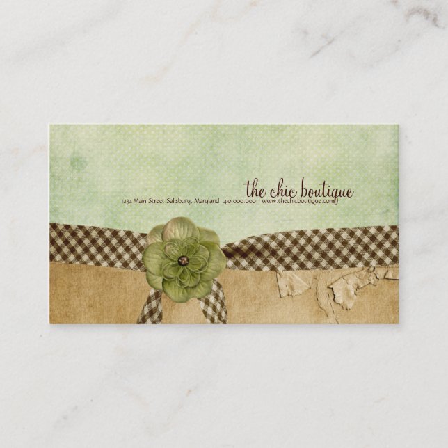 Chic Boutique Business Cards (Front)