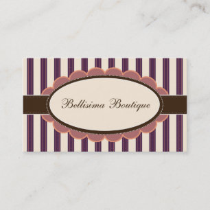 Chic Boutique Designer Business Cards: purple Card
