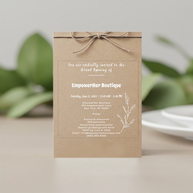 Chic Boutique Grand Opening Invitation | Stylish (Creator Uploaded)