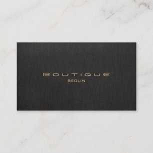 Chic Boutique Imitat Leinen Professionelle Business Card