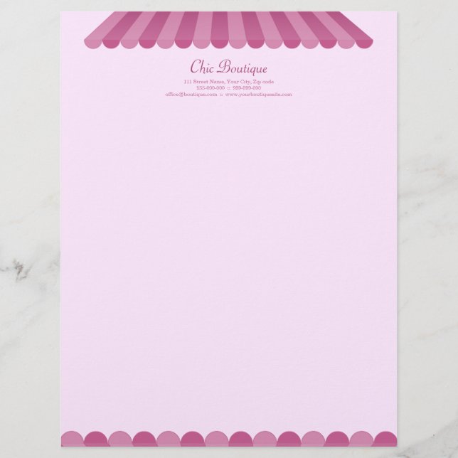 Chic Boutique letterhead (Front)
