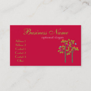 Chic Boutique Red Business Card