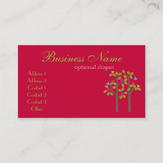 Chic Boutique Red Business Card