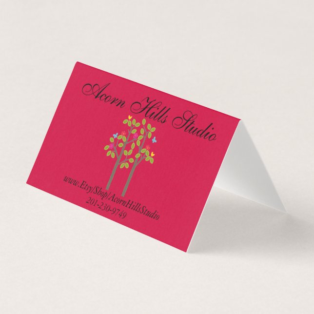 Chic Boutique Red Thank You Card (Front)