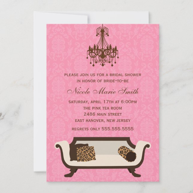 Chic Bridal Shower Invitation (Front)