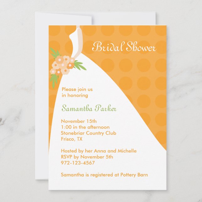 Chic Bridal Shower Invitation (Front)